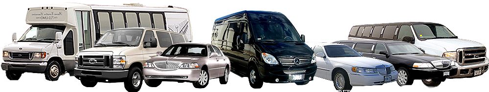 Limousine, sedans and 14 Passenger Vans